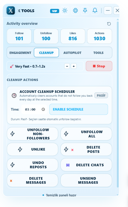 Instagram Non-Followers Finder & Auto Unfollower Live Interface Preview